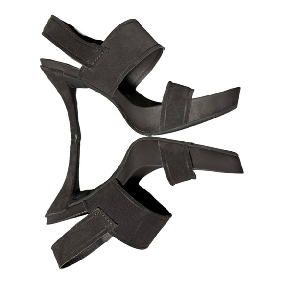 Pedro Garcia Yamini Sandal Gray Size 35.5 / Ladies Size 5.5 Asymmetrical Midi - Picture 4 of 9